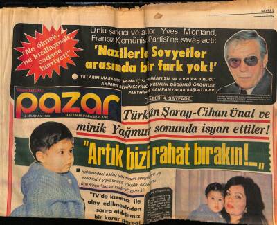 Tercüman Gazetesi Pazar Eki 2 Haziran 1985 - Türkan Şoray, Cihan Ünal Ve Yağmur İsyan Ettiler GZ75890 - 1