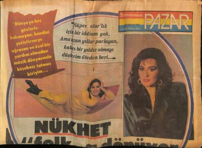 Tercüman Gazetesi Pazar Eki 23 Aralık 1984 - Necla Nazır,Tiyatroya Evet,Sinemaya Hayır GZ75877 - 1