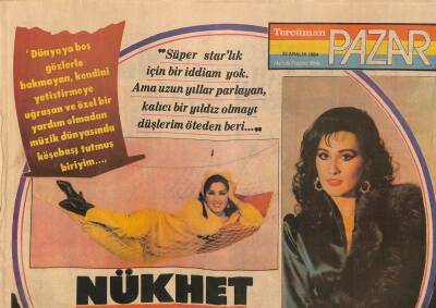 Tercüman Gazetesi Pazar Eki 23 Aralık 1984 - Nükhet Duru Çıplak Fotoğraflarından Rahatsız Değil, Necla Nazır Tiyatroya Evet Sinemaya Hayır Dedi GZ91829 - 1