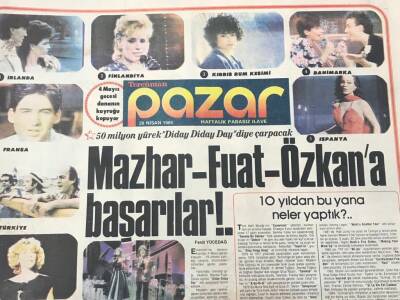 Tercüman Gazetesi Pazar Eki 28 Nisan 1985-Mazhar- Fuat -Özkana Başarılar GZ36651 - 1