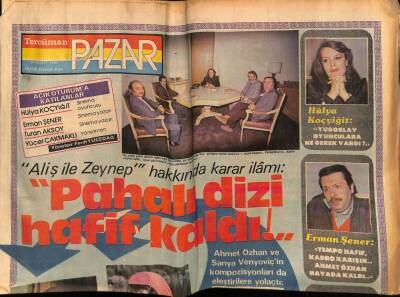 Tercüman Gazetesi Pazar Eki 31 Mart 1985 - Hülya Koçyiğit, Erman Şener GZ75898 - 1
