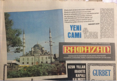 Tercüman Gazetesi Ramazan Eki 11 Eylül 1976 - Uzun Yıllar İbadete Kapalı Olan Selçuk Mimarisinin Eseri Ulu Cami Dolup Taşıyor GZ21362 - 1