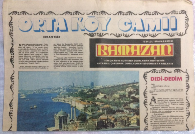 Tercüman Gazetesi Ramazan Eki 13 Eylül 1976 - Ortaköy Camii GZ21339 - 1