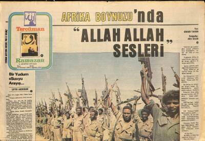 Tercüman Gazetesi Ramazan Eki 15 Ağustos 1978 - Afrika Boynuzunda Allah Allah Sesleri GZ93534 - 1