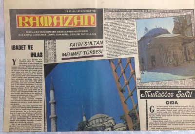 Tercüman Gazetesi Ramazan Eki 18 Eylül 1976 - İbadet Ve İhlas GZ21358 - 1