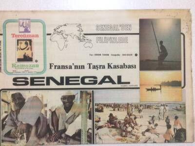 Tercüman Gazetesi Ramazan Eki 25 Ağustos 1977 - Fransanın Taşra Kasabası Senegal GZ50278 - 1