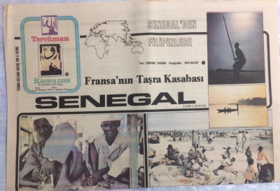 Tercüman Gazetesi Ramazan Eki 25 Ağustos 1978 - Fransanın Taşra Kasabası Senegal GZ21352 - 1