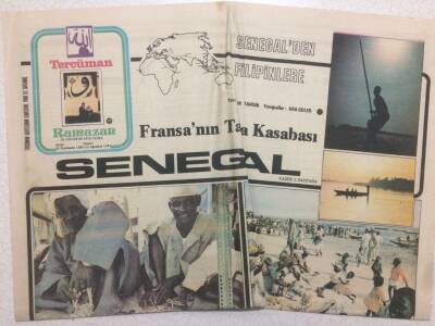 Tercüman Gazetesi Ramazan Eki 25 Ağustos 1978 - Fransanın Taşra Kasabası Senegal GZ47246 - 1