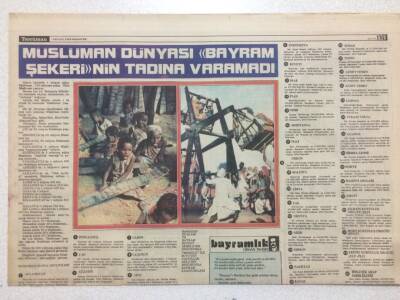 Tercüman Gazetesi Ramazan Eki 4 Eylül 1978 - Müslüman Dünyası Bayram Şekerinin Tadına Varamadı GZ50254 - 1