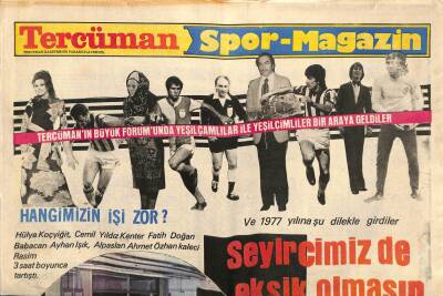 Tercüman Gazetesi Spor-Magazin Eki - Hangimizin İşi Zor ? - Hülya Koçyiğit - Ayhan Işık - Yıldız Kenter GZ113100 - 1