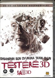Testere 3D – Saw 3D: The Final Chapter – Tobin Bell, Costas Mandylor, Betsy Russell Orijinal 3D DVD (İkinci El) DVD2926 - Gökçekoleksiyon