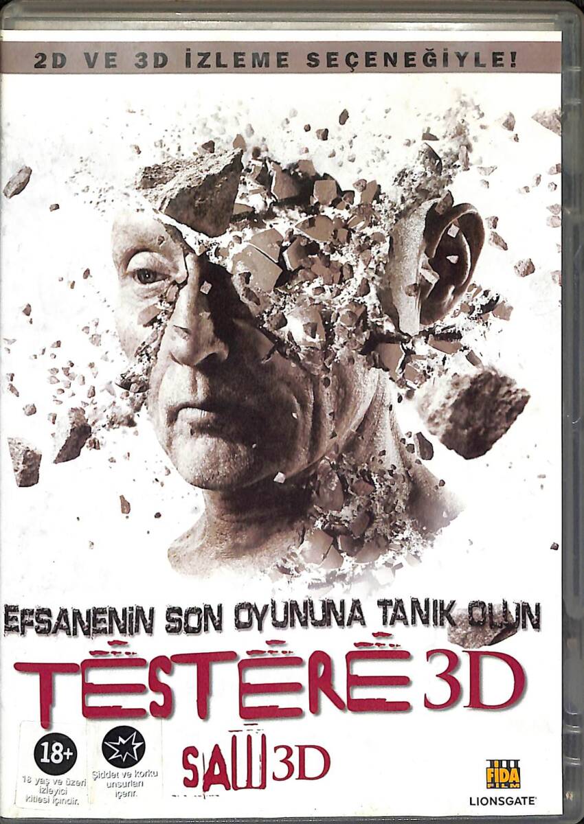 Testere 3D – Saw 3D: The Final Chapter – Tobin Bell, Costas Mandylor, Betsy Russell Orijinal 3D DVD (İkinci El) DVD2926 - 1