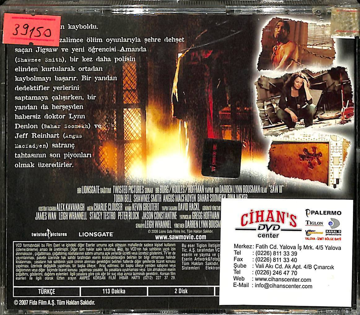 Testere VCD Film VCD14902 Yabancı