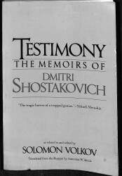 Testimony - The Memories Of Dimitri Shostakovich NDR92346 - Gökçekoleksiyon