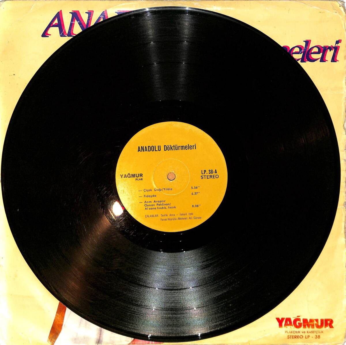 Tevfik Arca, İsmail Işık, Faruk Köprülü, Mehmet Ali Gürsoy - Anadolu Döktürmeleri LP PLAK (10/7.5) PLK26537 - 3
