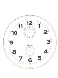 TEXIM Masa Saati Kadranı Karton.107mm KDRN7 - Gökçekoleksiyon