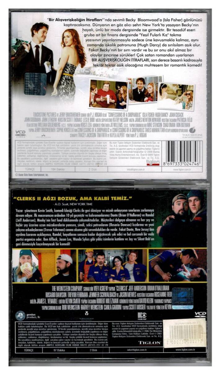 Tezgahtarlar 2 Bir Alışverişkoliğin İtirafları - 2 Adet VCD Film VCD343 - 2
