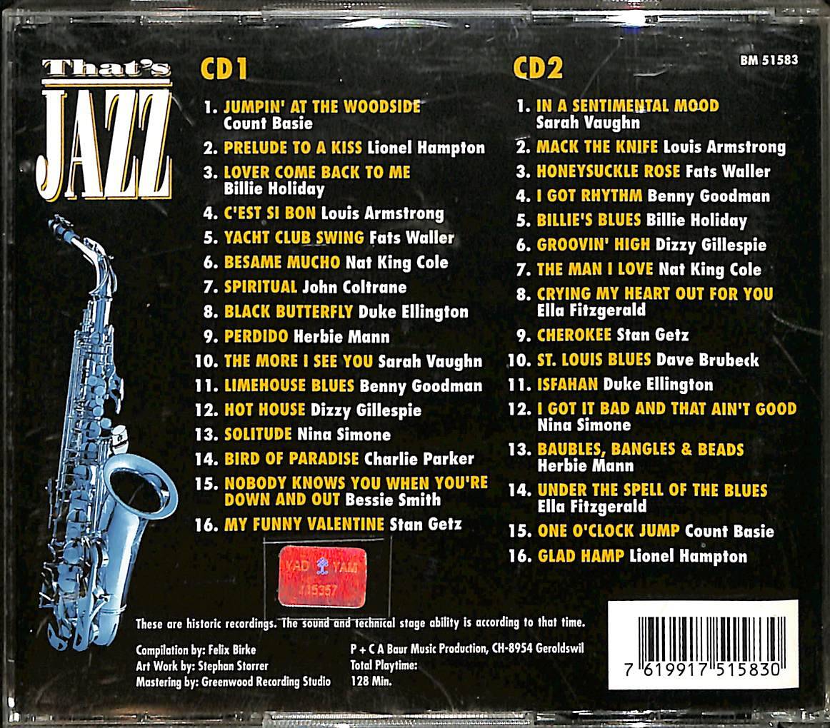 That's Jazz - Jumpin' At The Woodside CD (İkinci El) CD5102 - 2
