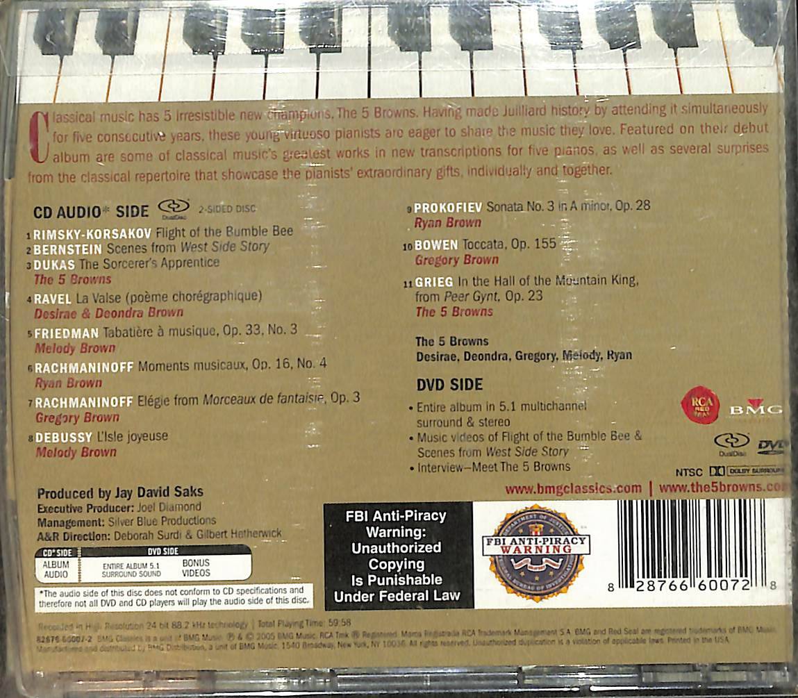 The 5 Browns – The 5 Browns CD (İkinci El) CD5260 - 2