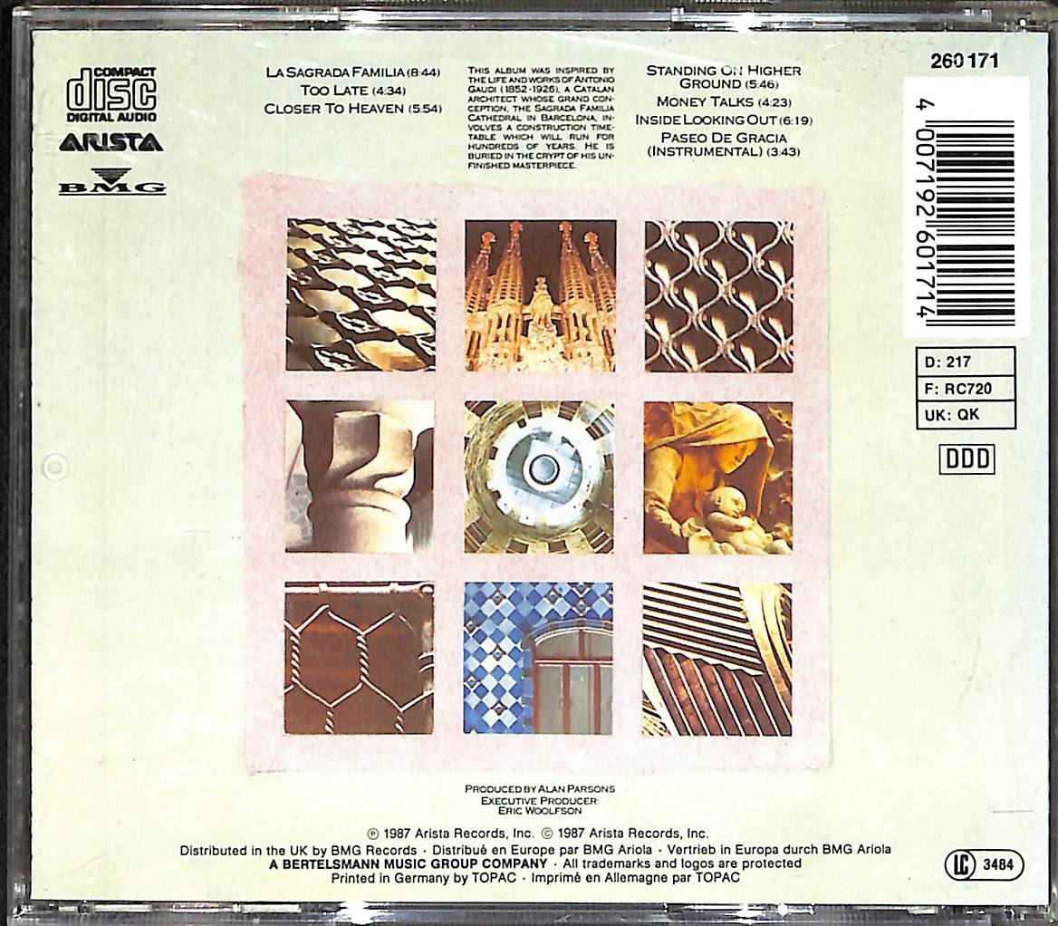 The Alan Parsons Project - Gaudi CD (İkinci El) CD4411 - 2