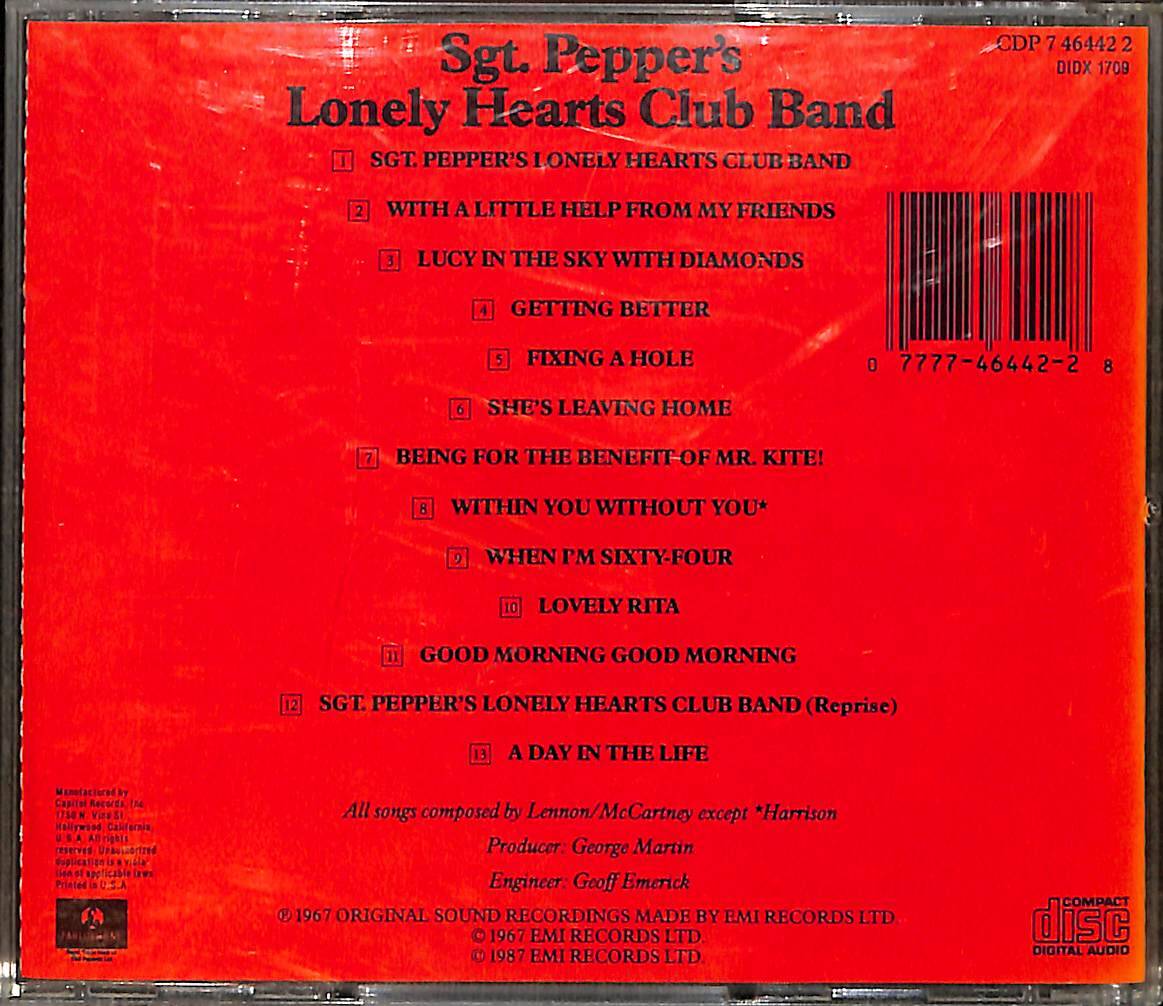 The Beatles – Sgt. Pepper's Lonely Hearts Club Band CD (İkinci El) CD5508 - 2