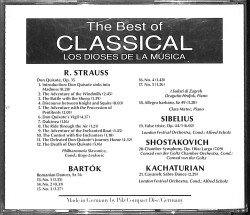 The Best of Classical R.Strauss Bartok Sibelius CD (İkinci El) CD4243 - 2