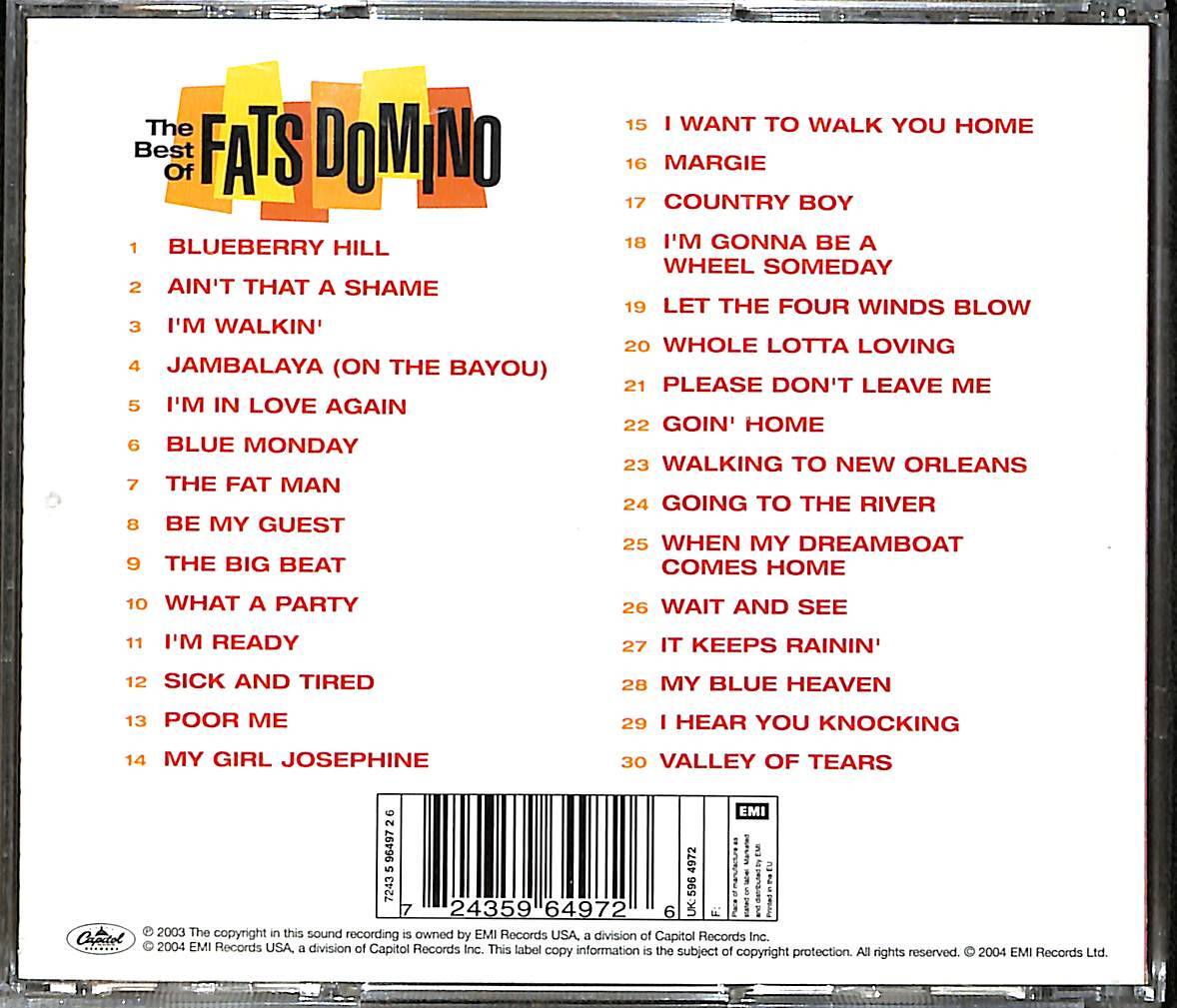 The Best of Fats Domino CD (İkinci El) CD4455 - 2