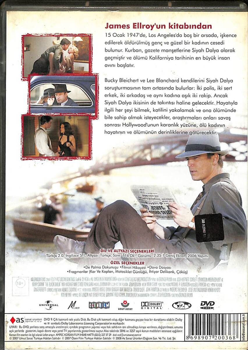 The Black Dahlia - Cehennem Çiçeği DVD Film (İkinci El) DVD2544 - 2