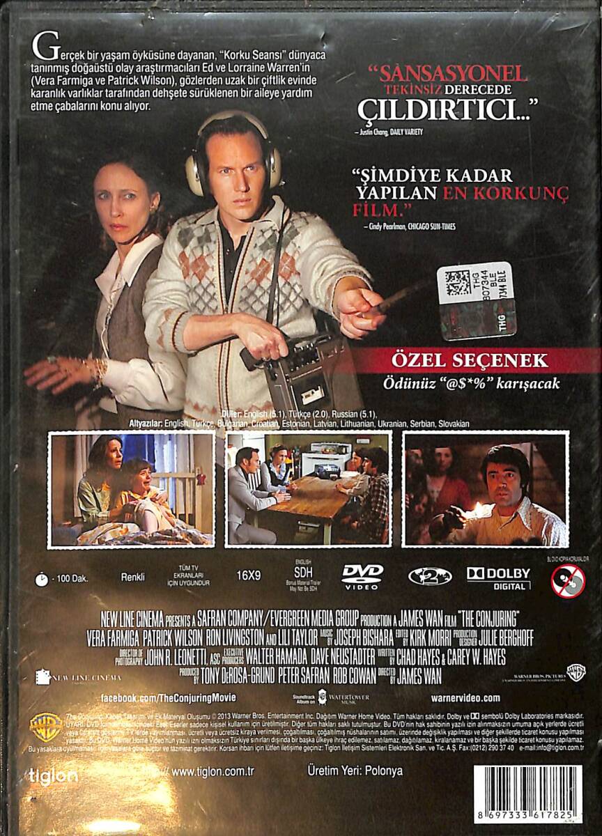 The Conjuring - Korku Seansı DVD (İkinci El) DVD2694 - 2