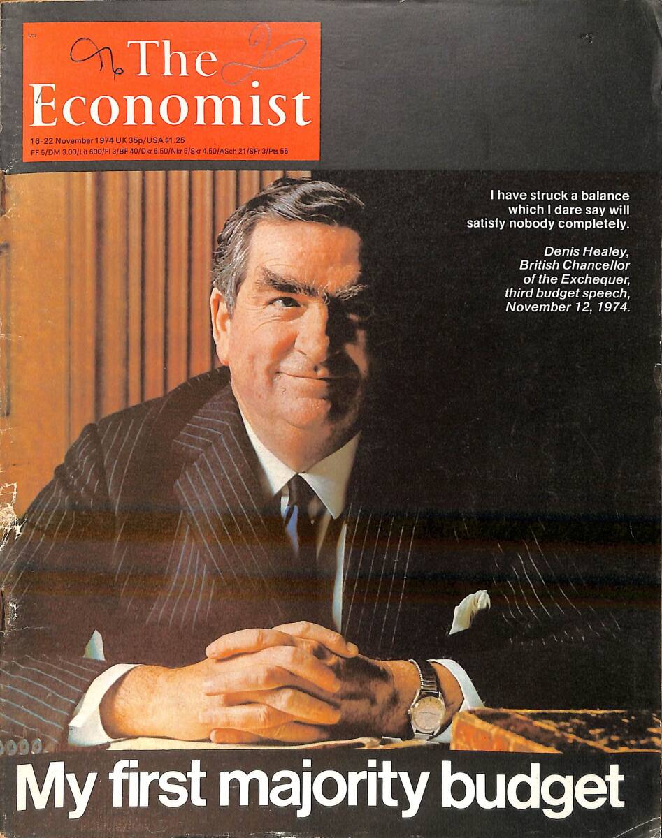The Economist – 16-22 November 1974 – Denis Healey – When the real Mr Denis Healey stood up NDR100933 - 1