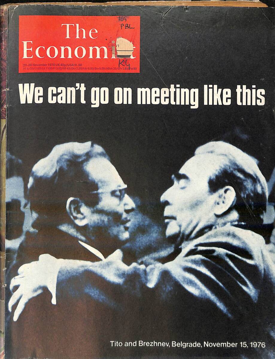 The Economist – 20-26 November 1976 – Tito and Brezhnev, Belgrade, November 15, 1976 – The shape of Spain NDR100894 - 1