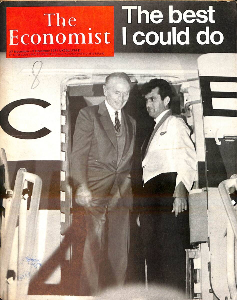 The Economist – 27 November - 3 December 1971 – By Alec Douglas – Mr. Wilson – The Indians cross the line NDR100948 - 1