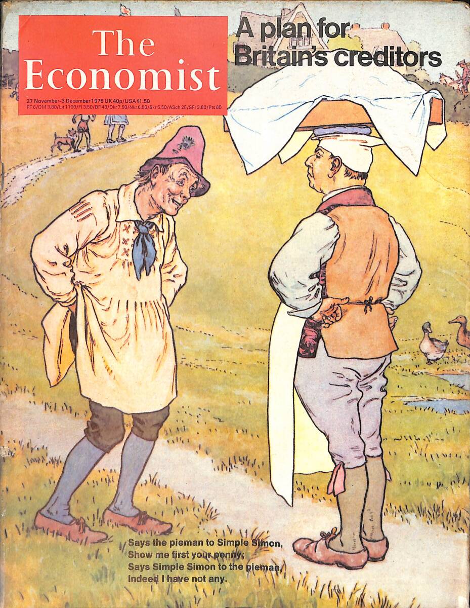 The Economist – 27 November - 3 December 1976 – Beggars can be choosers – Apart from devolution my government will not have time... NDR100890 - 1