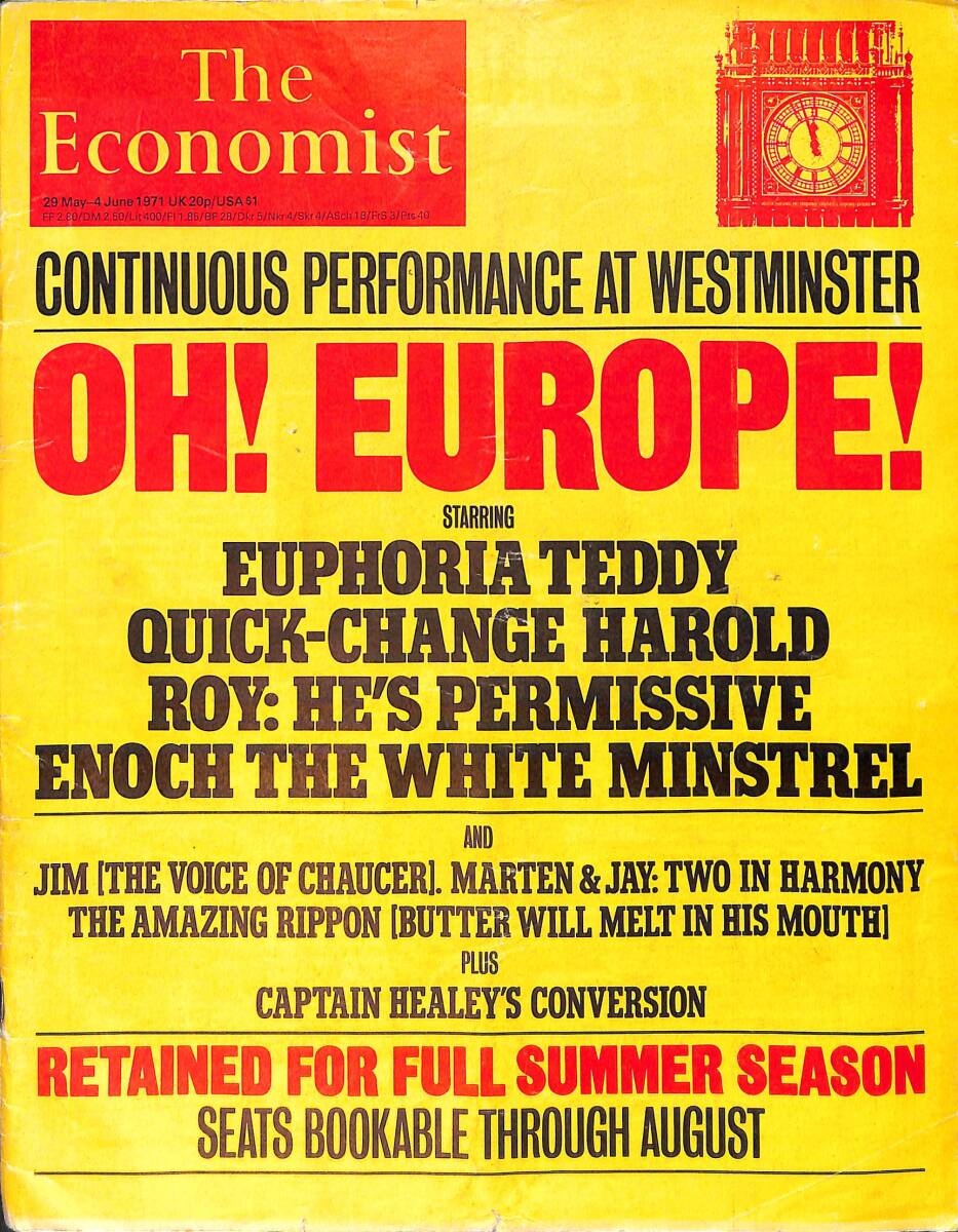 The Economist – 29 May - 4 June 1971 – Sir Keith's instalment plan – Ulster: the start of a new campaign of terror NDR100901 - 1