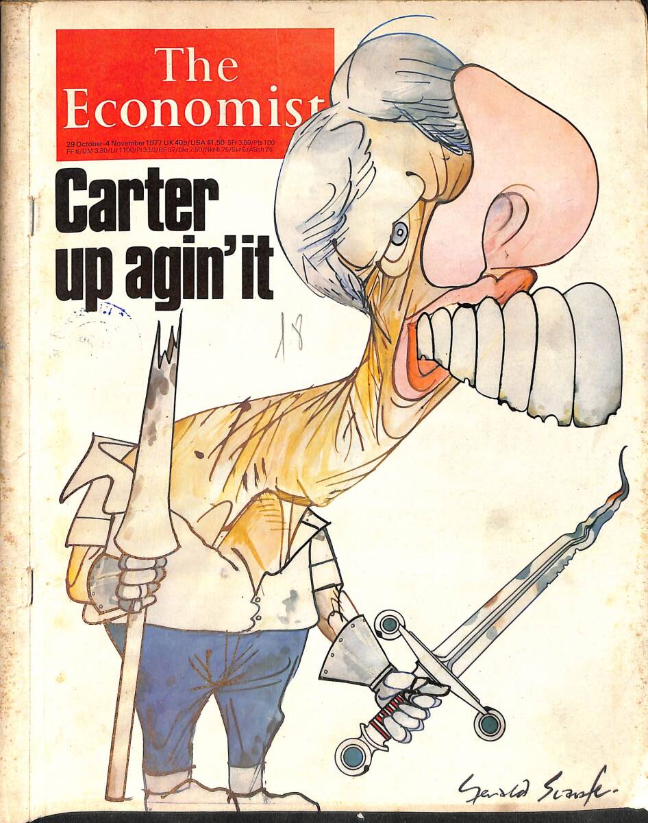 The Economist – 29 October – 4 November 1977 – Carter up agin'it – When Carter virtues are vices – Mending fences in the West NDR100959 - 1