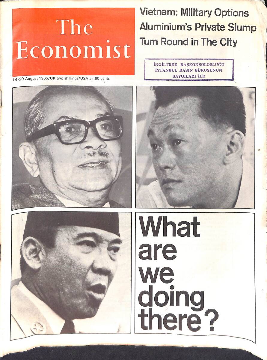 The Economist – AIR Edition – 14-20 August 1965 – Vietnam: Military Options - Aluminiums Private Slump NDR100676 - 1