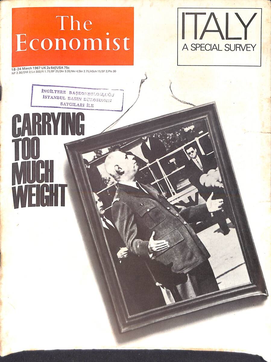 The Economist – AIR Edition – 18-24 March 1967 – Italy A Special Survey – There's more to Brazil than Rio. NDR100672 - 1
