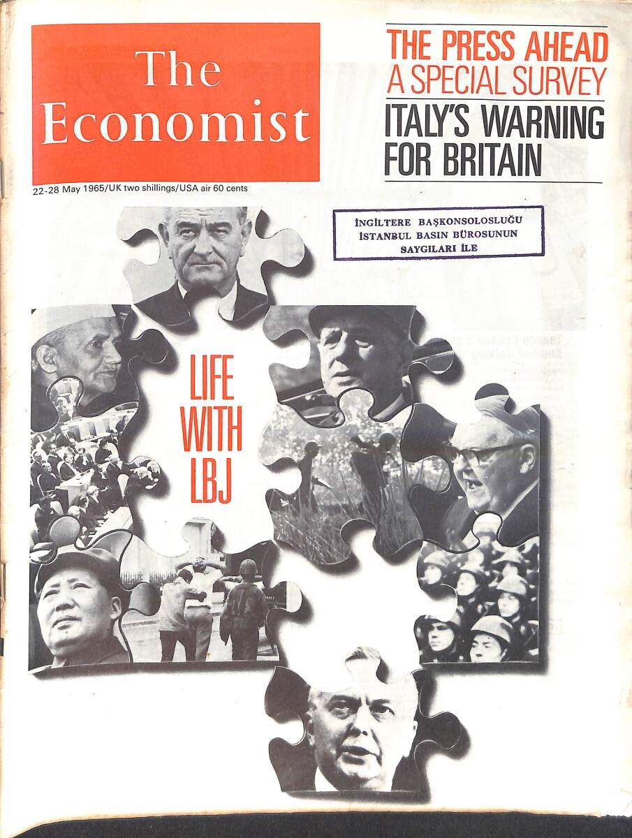 The Economist – AIR Edition – 22-28 May 1965 – Italy's Warning For Britain – The Press Ahead A Special Survey NDR100666 - 1