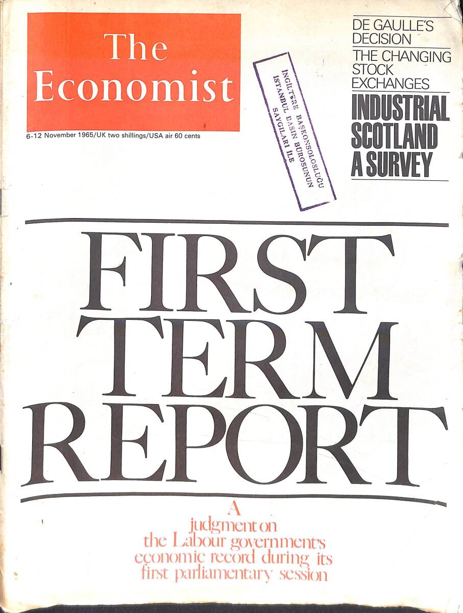 The Economist – AIR Edition – 6-12 November 1965 – Industrial Scotland A Survey – Fresh Face for New York 