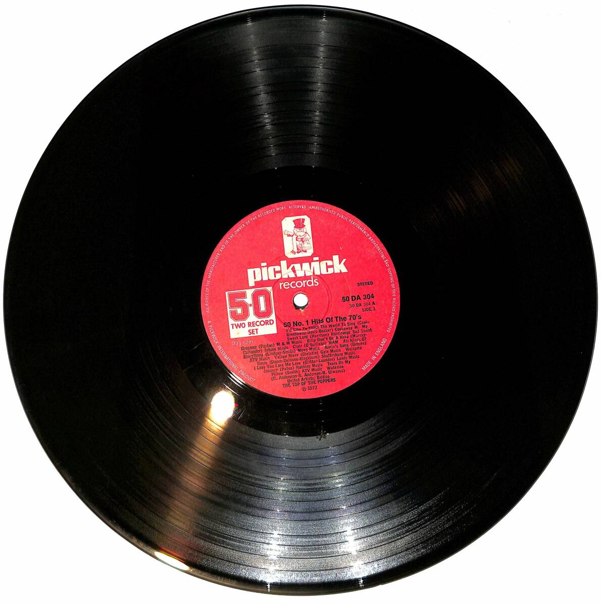 The Fabulous Top Of The Poppers – 50 No.1 Hits Of The '70's LP PLAK (Açıklamayı Okuyunuz) PLK26656 - 2