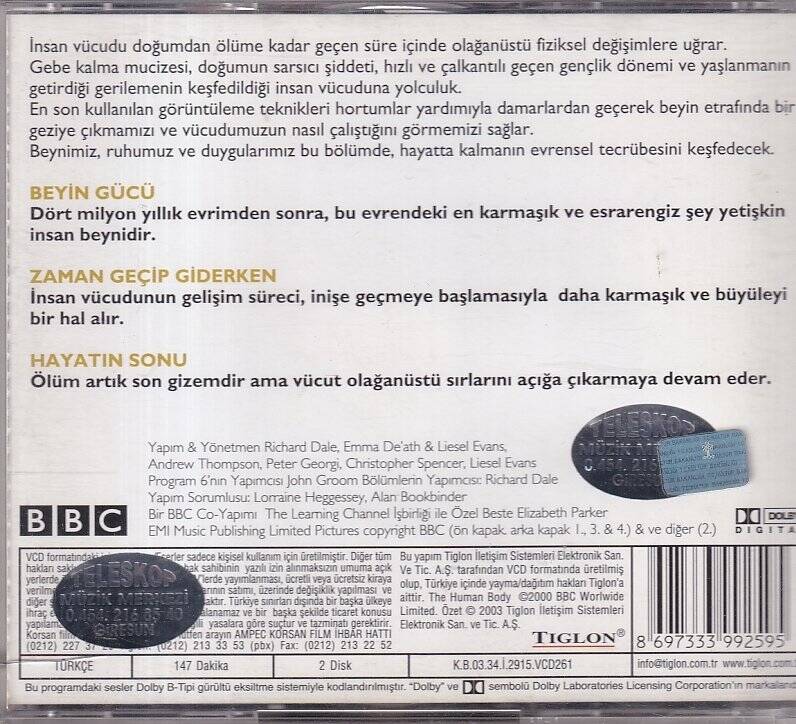 The Human Body 2 (Belgesel) VCD Film VCD9714 - 2