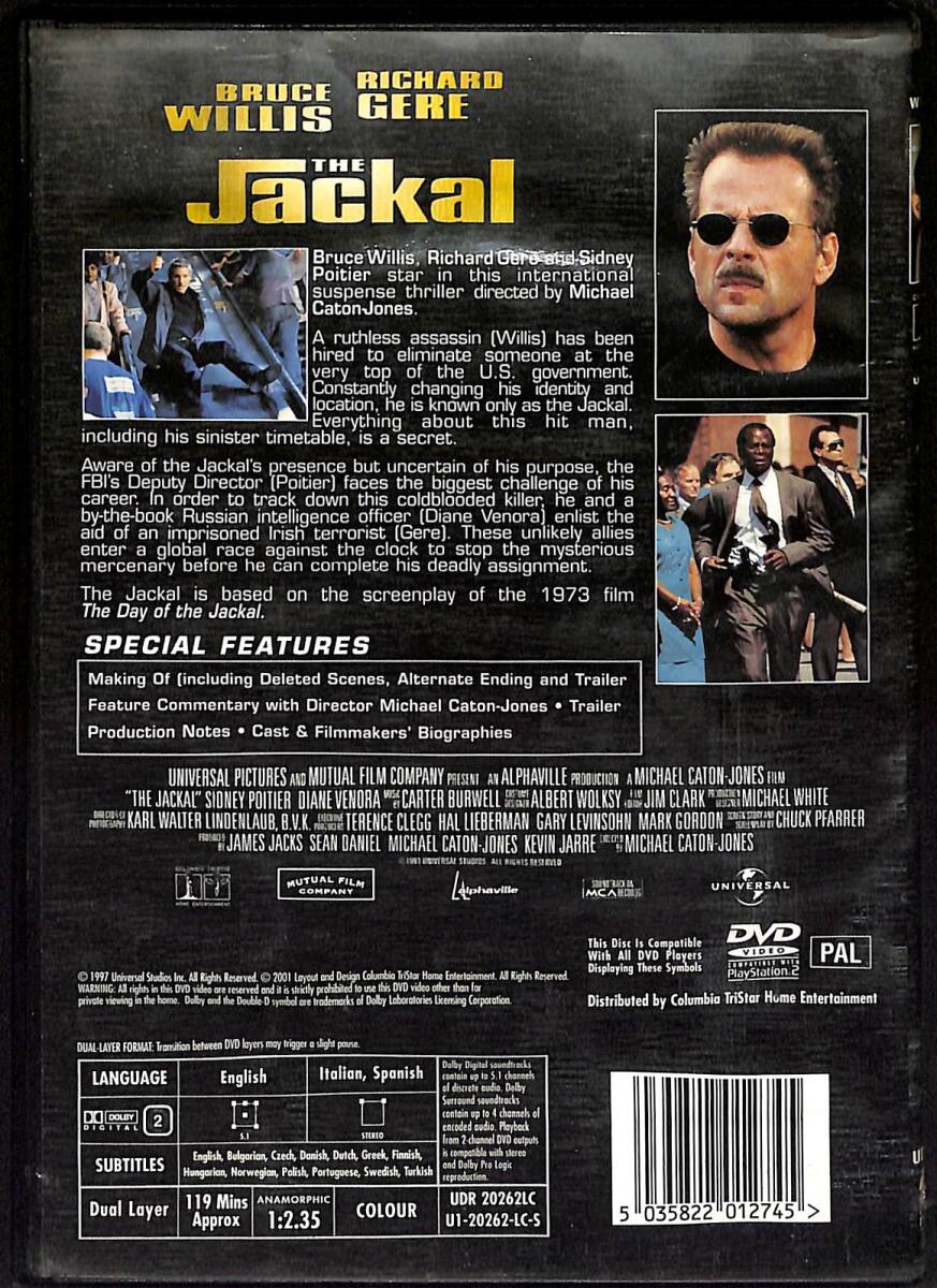 The Jackal DVD Film (İkinci El) DVD2637 - 2