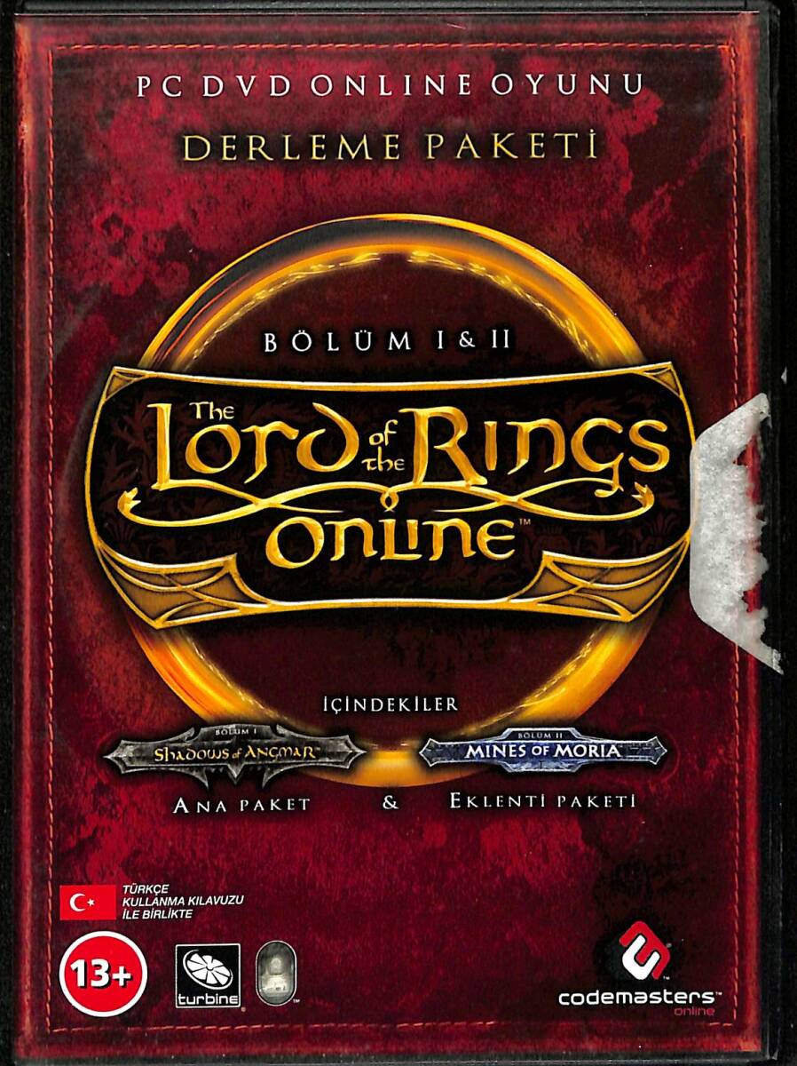 The Lord Of The Rings Online DVD Oyun Bölüm 1 & 2 (İkinci El) DVD2457 - 1