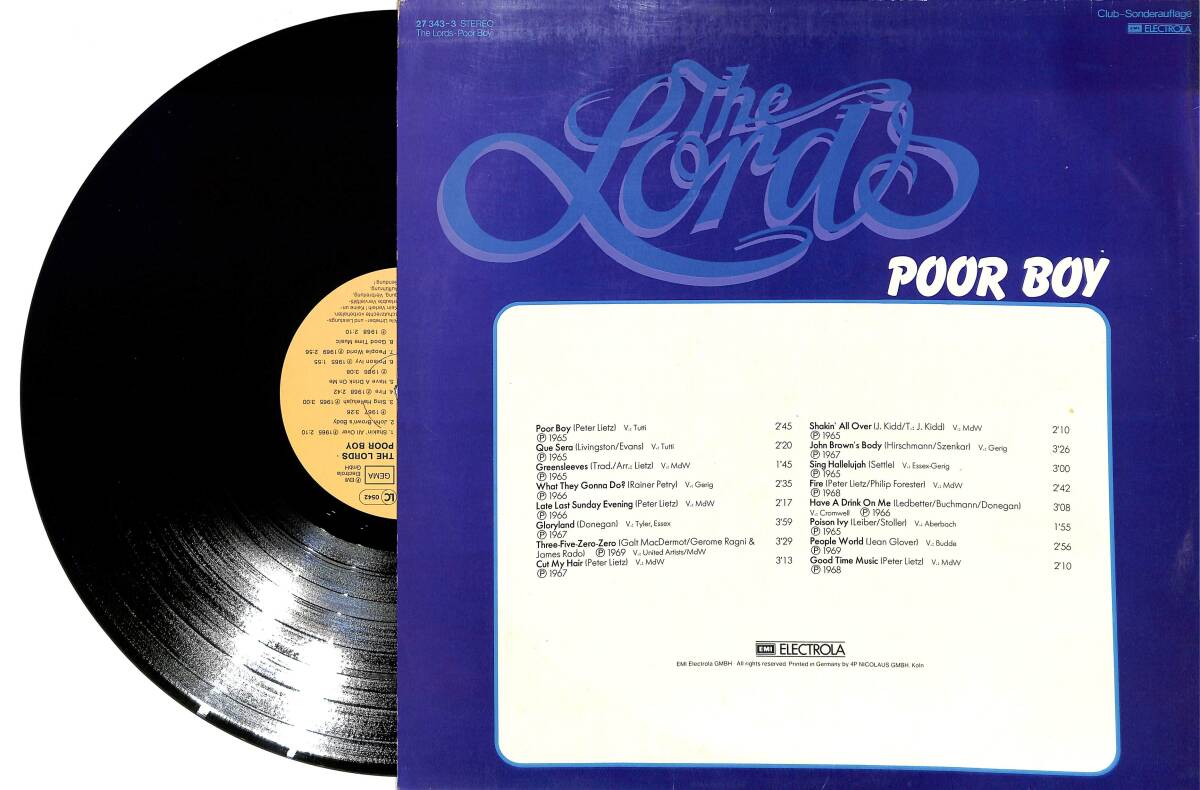 The Lords - Poor Boy LP PLAK (10/8.5) PLK25933 - 2
