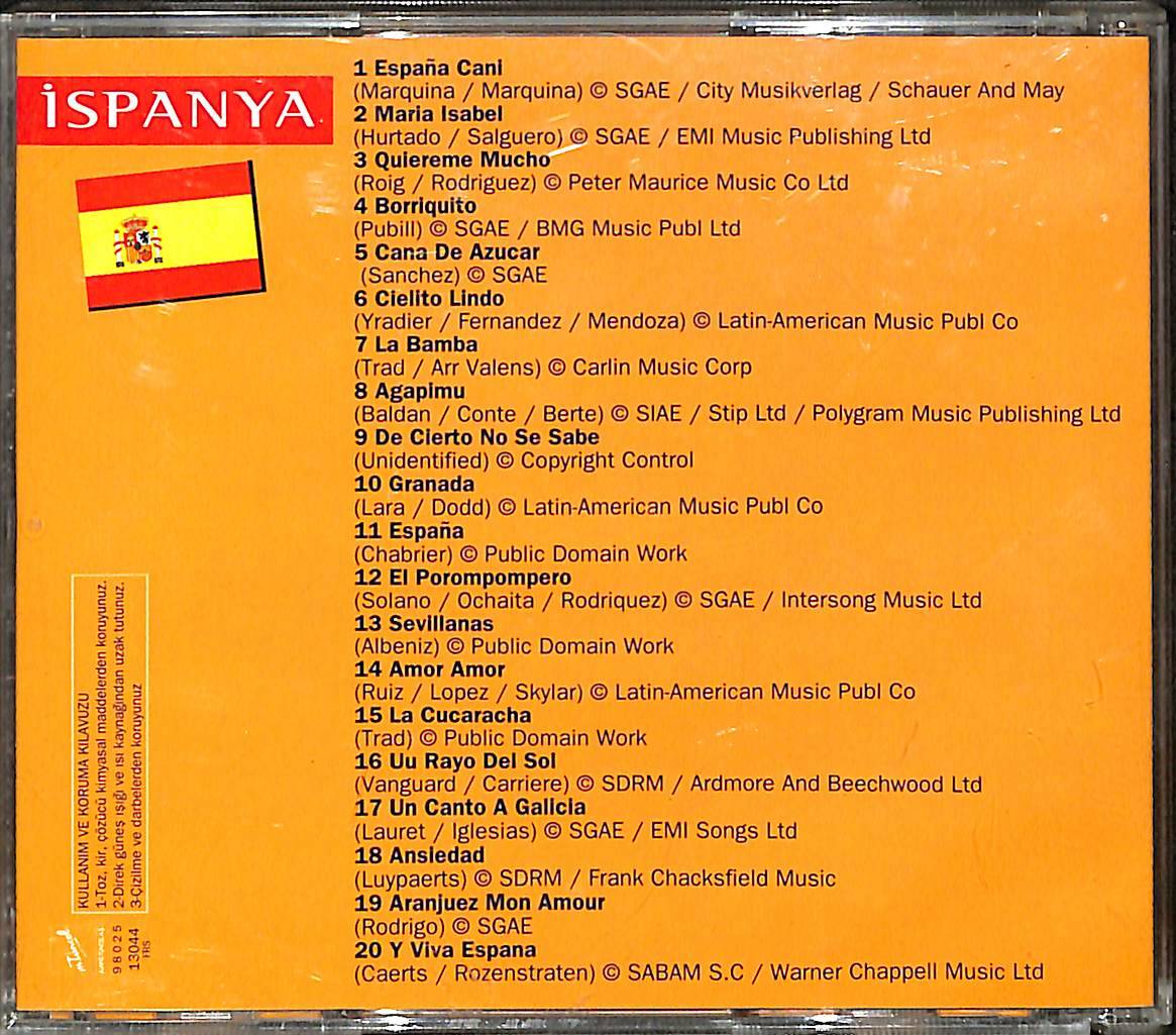 The Music of Spain (İspanya Müzikleri) CD (İkinci El) CD4493 - 2
