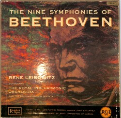 The Nine Symphonies of Beethoven The Royal Philharmonic Orchestra by Rene Leibowitz - 7xLP Kutulu + Kitapçık LP PLAK PLK26569 - 1