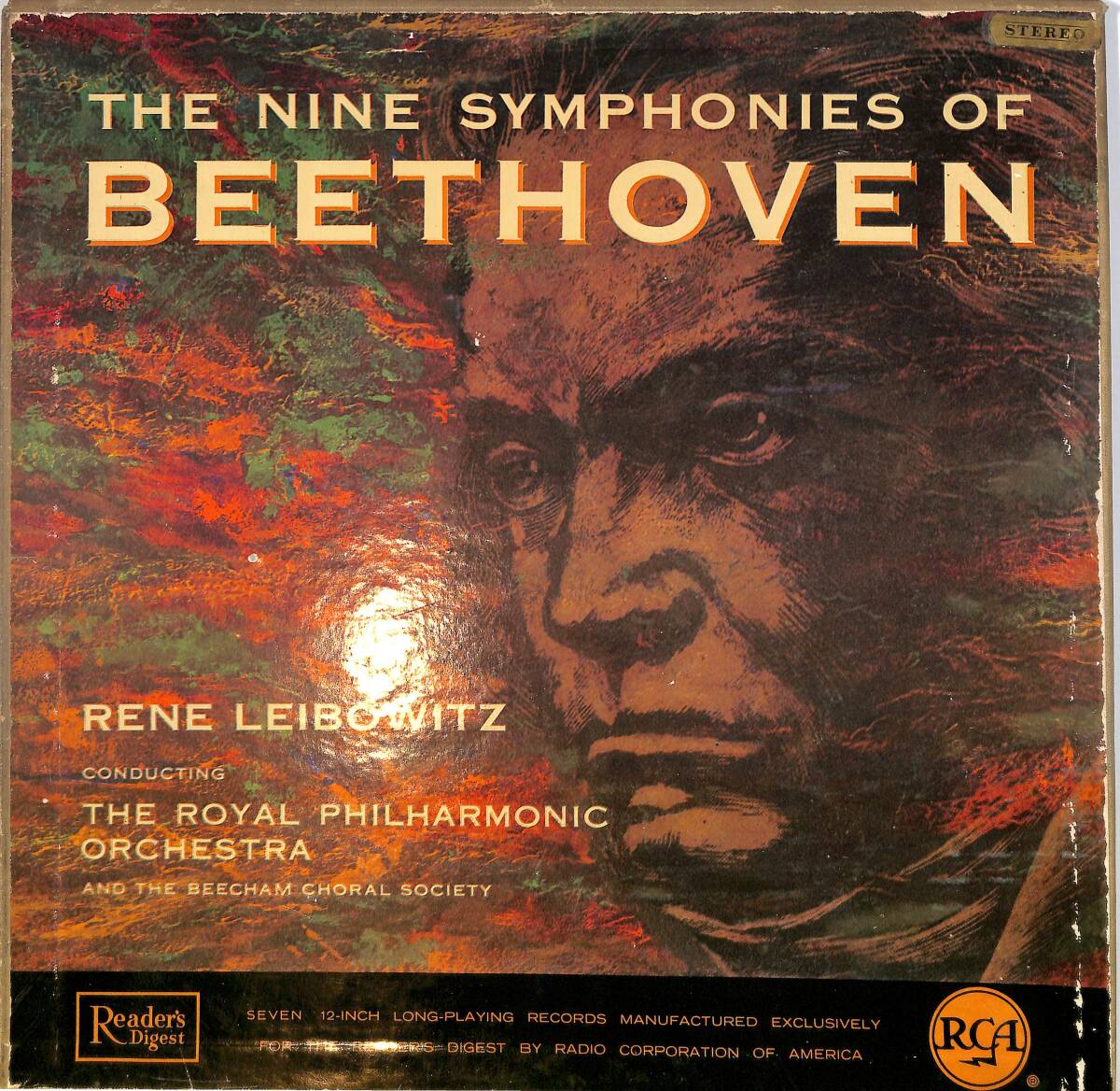 The Nine Symphonies of Beethoven The Royal Philharmonic Orchestra by Rene Leibowitz - 7xLP Kutulu + Kitapçık LP PLAK PLK26569 - 1