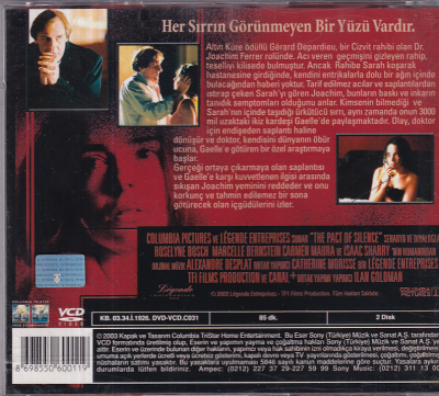 The Pact Of Silence Sessizlik Yemini VCD Film VCD10910 - 2