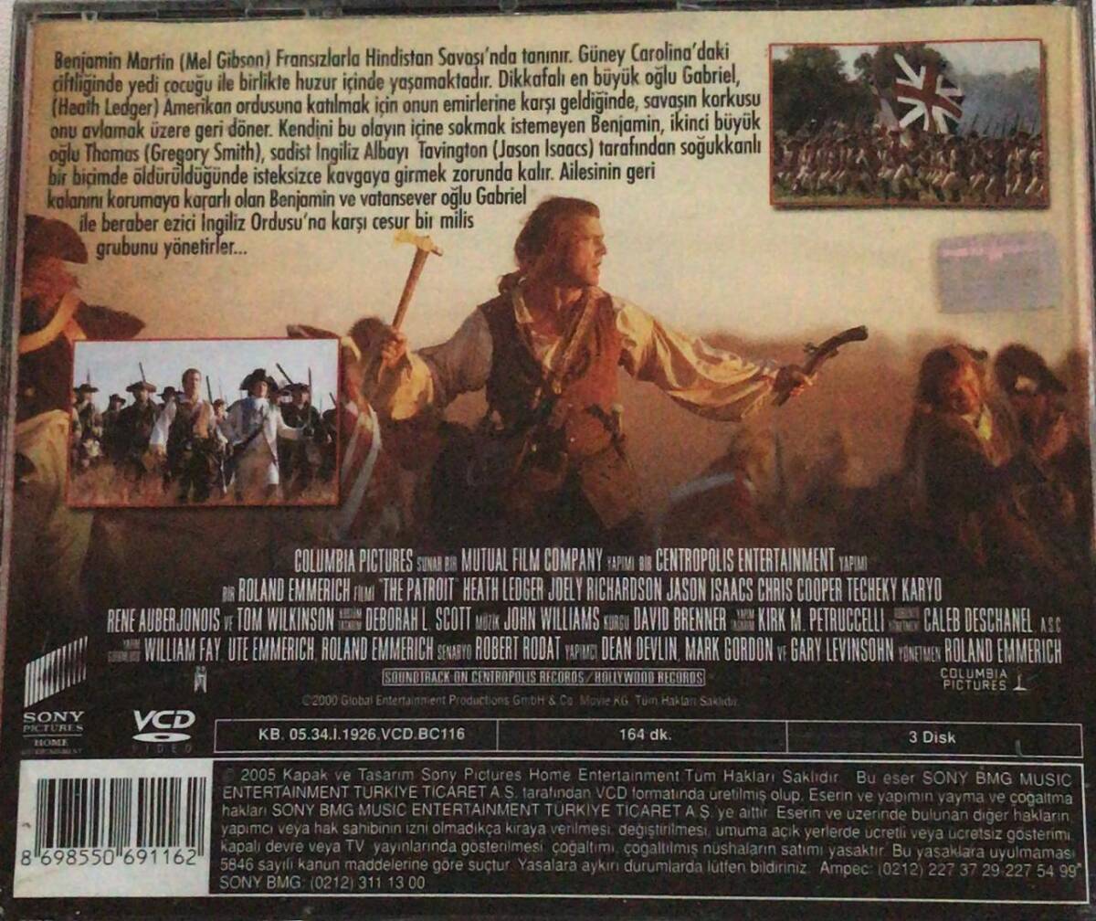 The Patriot Vatansever VCD Film VCD7847 - 2