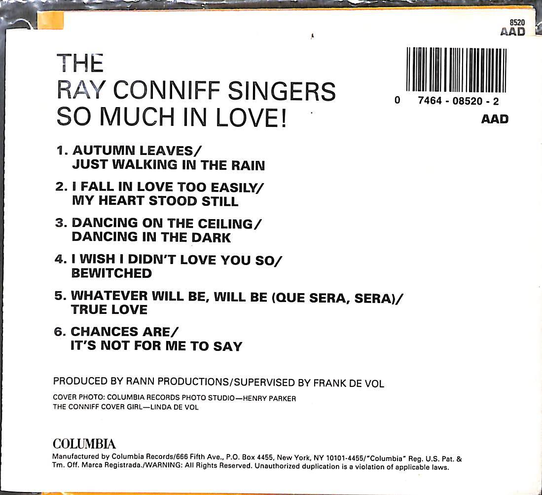 The Ray Conniff Singers - So Much In Love CD İkinci El CD5879 - 2